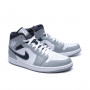 Air Jordan 1 Mid-Light Smoke Grey-White-Anthracite