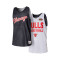Top Mitchell & Ness Réversible Mesh Practice Tank Vintage Logo Chicago Bulls