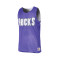 Top Mitchell & Ness Réversible Mesh Practice Tank Vintage Milwaukee Bucks
