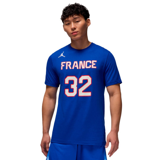 T-Shirt Jordan &Eacute;quipe nationale de France Victor Wembanyama Fanswear 2024