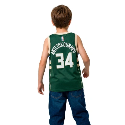 Maillot Préscolaire Milwaukee Bucks Icon Edition Giannis Antetokounmpo