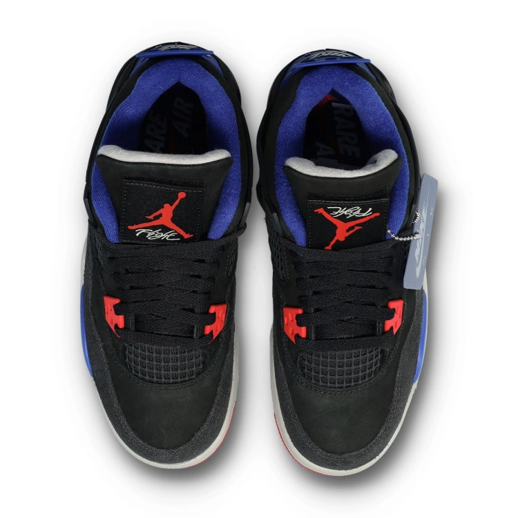 zapatilla-jordan-air-jordan-4-retro-rare-air-nino-black-fire-red-deep-royal-blue-4