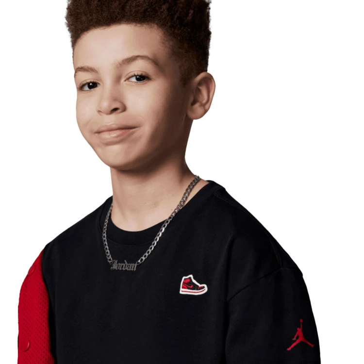 camiseta-jordan-air-jordan-1-patch-nino-black-white-2