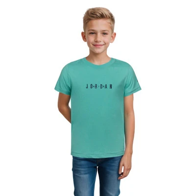 T-Shirt Wordmark Emb Crew Pré-scolaire