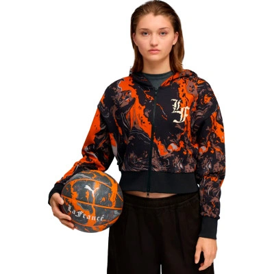 Sweat-shirt Lafrance Heem Era Crop Zip Hoodie Mujer