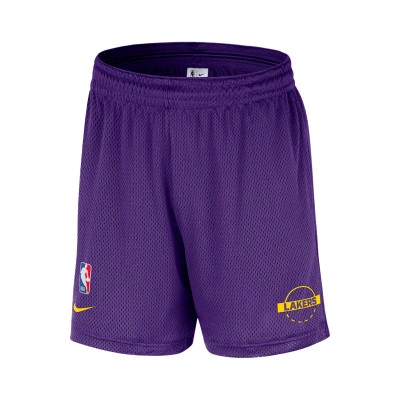 Short Los Angeles Lakers Openhole Mesh