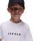 T-Shirt Jordan Wordmark Emb Crew Preescolar