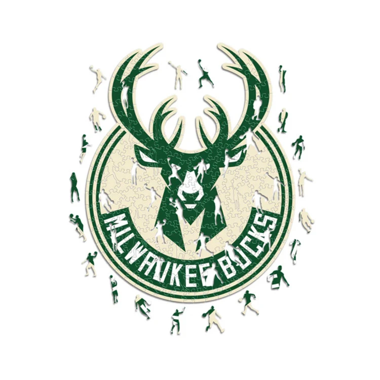 iconic-puzzles-rompecabezas-de-madera-milwaukee-bucks-logo-tamano-s-150-piezas-multicolor-2