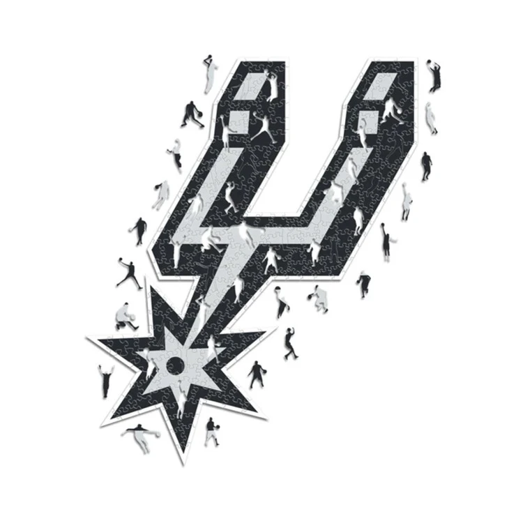 iconic-puzzles-rompecabezas-de-madera-san-antonio-spurs-logo-tamano-s-150-piezas-multicolor-2