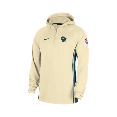 Sweat-shirt Milwaukee Bucks Zone Half-Zip City Edition