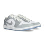 Air Jordan 1 Low Mujer-White-Wolf Grey-Aluminum