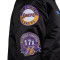 Veste Mitchell & Ness Los Angeles Lakers Blackout Heavyweight Satin