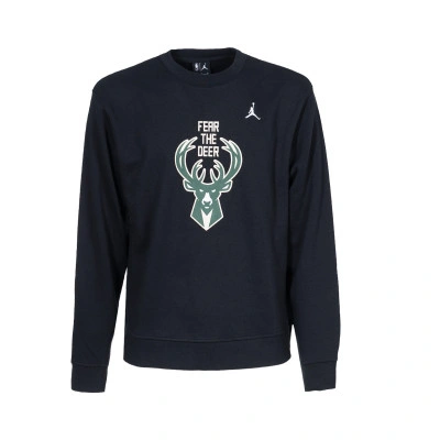 Sweat-shirt Milwaukee Bucks Jumpman Crew Courtside Statement Enfant