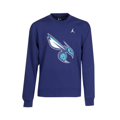 Sweat-shirt Enfant Charlotte Hornets Jumpman Crew Courtside Statement