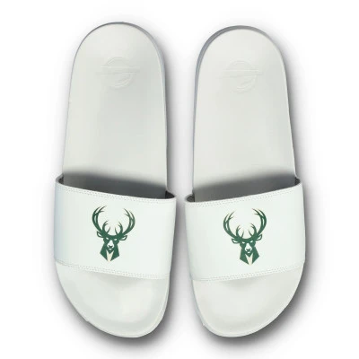 Claquettes Motto Milwaukee Bucks White