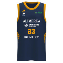 Maillot Oviedo CB 1ª Equipación Cantera 2025-2026 Niño Navy-Collegiate Gold