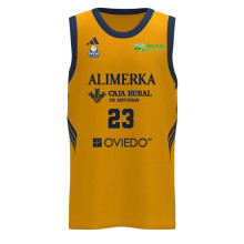 Maillot Oviedo CB 2ª Equipación Cantera 2025-2026 Collegiate Gold-Navy
