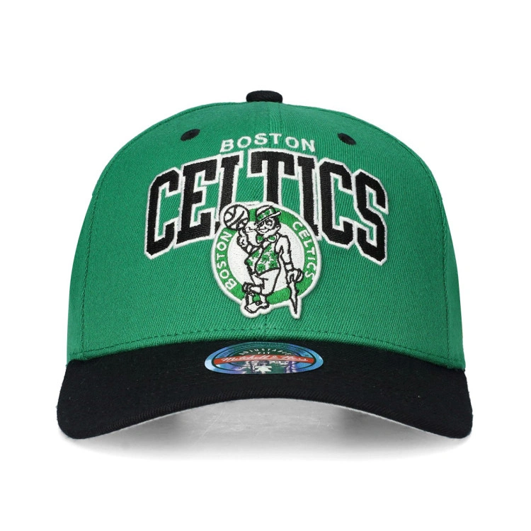 gorra-mitchell-ness-boston-celtics-team-arch-classic-red-verde-1