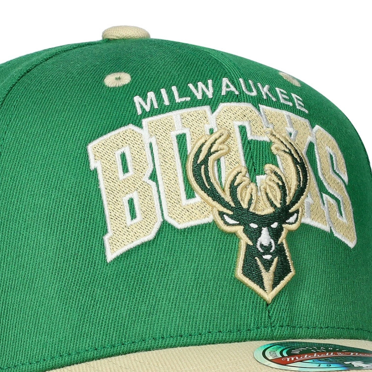 gorra-mitchell-ness-milwaukee-buscks-team-arch-classic-red-verde-3
