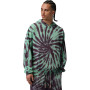 Brooklyn Festival Tie Dye Fleece-Green Glow-Burgundy Ash-(Pale Ivory)