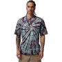 Brooklyn Tie Dye Essential Festival Crew-Green Glow-(Pale Ivory)