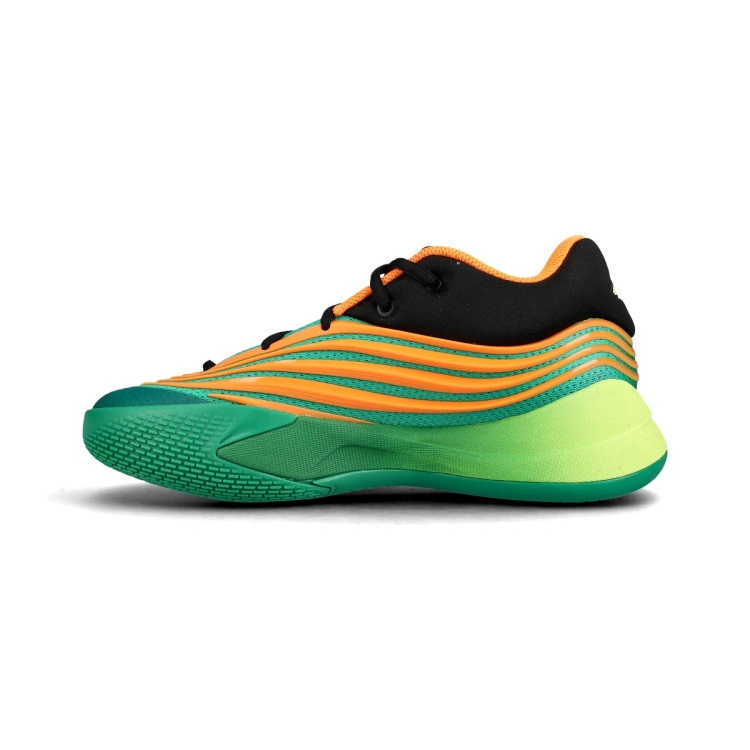 zapatillas-adidas-dame-x-meet-the-moment-nino-court-green-lucid-orange-frozen-lemon-2