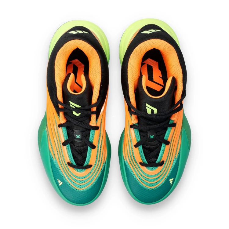zapatillas-adidas-dame-x-meet-the-moment-nino-court-green-lucid-orange-frozen-lemon-5