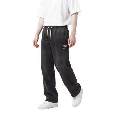 Pantalon Los Angeles Lakers Therma-Fit Standard Issue Fleece Open Hem Wash