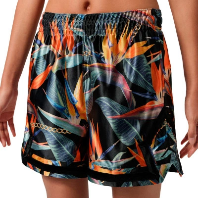 Short Sport Diamond 4" Birds of Paradise Mujer