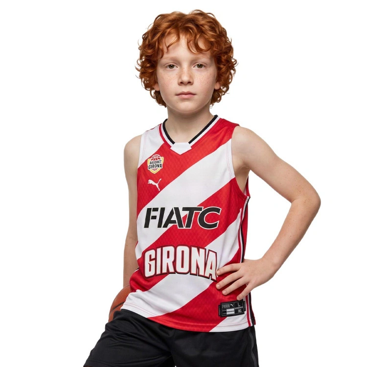 camiseta-puma-bsquet-girona-primera-equipacion-2026-2027-nino-rojo-0