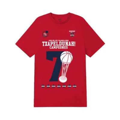 T-Shirt Enfant Winners Baskonia Copa Del Rey 2026