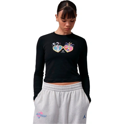 T-Shirt Gfx Space Jam Manga Larga Mujer