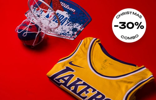 Si vous achetez un vêtement de NBA : -30 % sur les mini-paniers